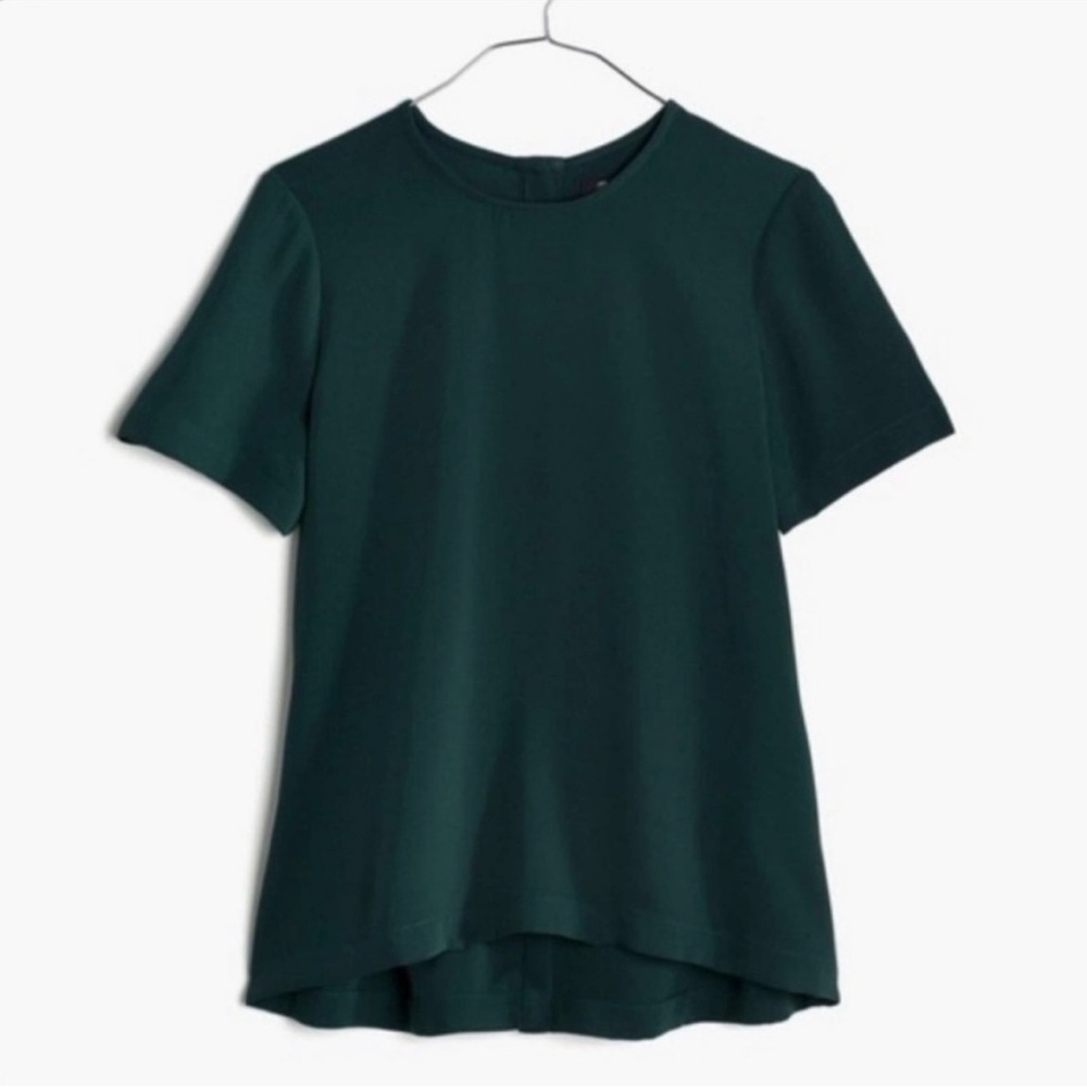 Madewell Maison Button Back Top Size M, Green